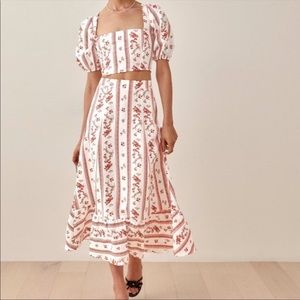 Reformation Yucca Linen Two-Piece Set. NWT